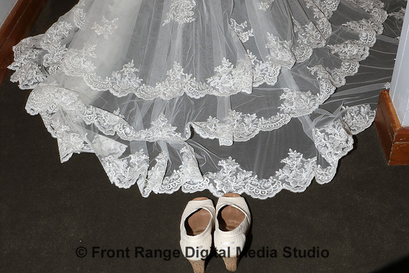 The dress and the shoes.