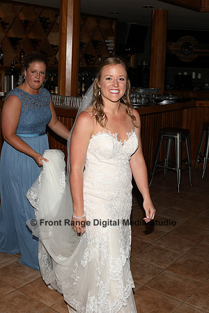 The groom's first sighting of the bride in the dress!