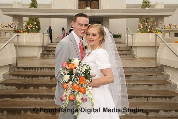 A Mormon wedding . . . photographers are not allowed in the temple.