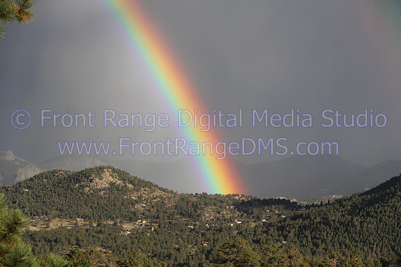Rainbow Touching Hill, Rocky Mountain National Park