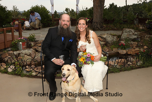 A lovely outdoor venue with the newly minted family.