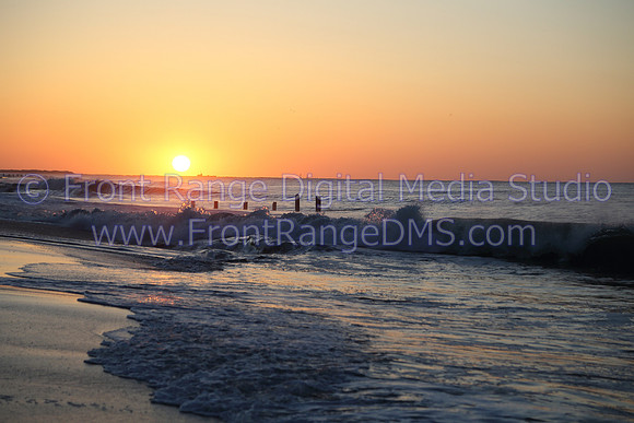 Waves at Sunrise at Cape May, NJ