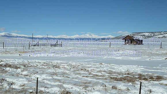 Hartsel Cabin in Snow