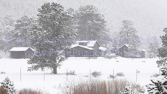 RMNP Snowy Cabin, Rocky Mountain National Park