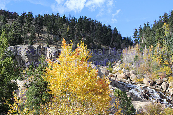 Late Fall Waterfall Alluvial Fan
