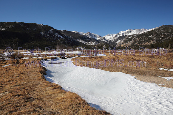 Morraine Park Frozen River, Rocky Mountain National Park
