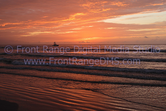 Cocoa Beach Boat at Sunrise