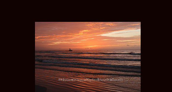 Cocoa Beach Sunrise with Boat